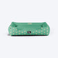 HUFT Personalised Minty Dots Lounger Bed For Dog - Turquoise - Heads Up For Tails
