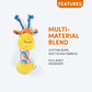 FOFOS Giraffe Squeaky Chew Toy For Puppy - Multicolor - Heads Up For Tails