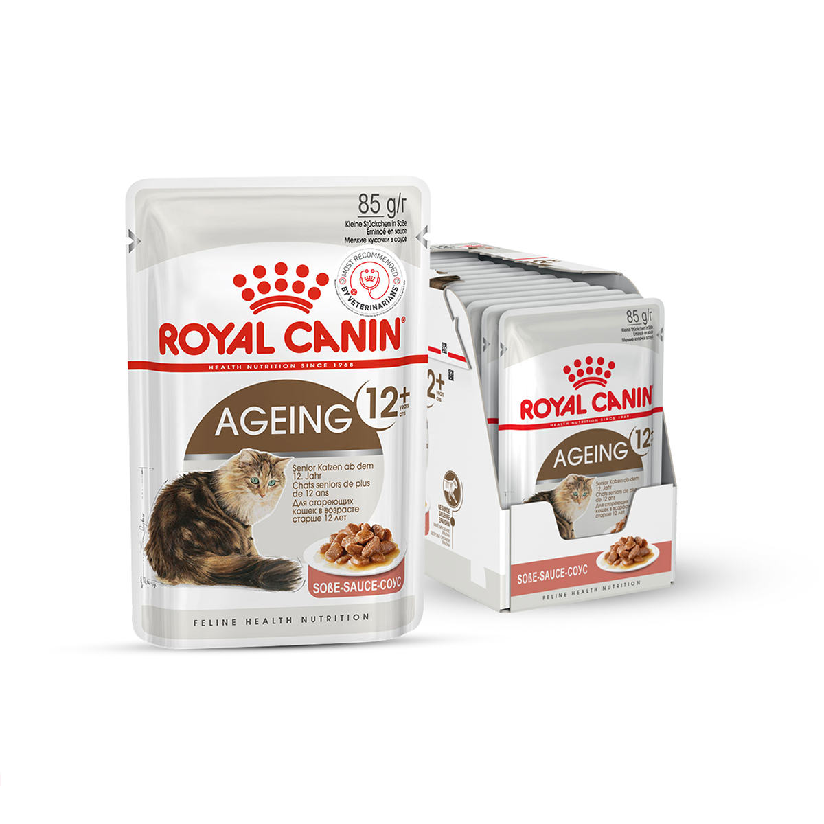 Royal Canin Ageing 12+ Gravy Wet Cat Food - 85 g packs
