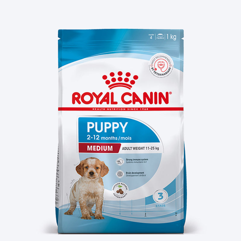 Royal Canin Medium Puppy Dry Dog Food - Heads Up For Tails