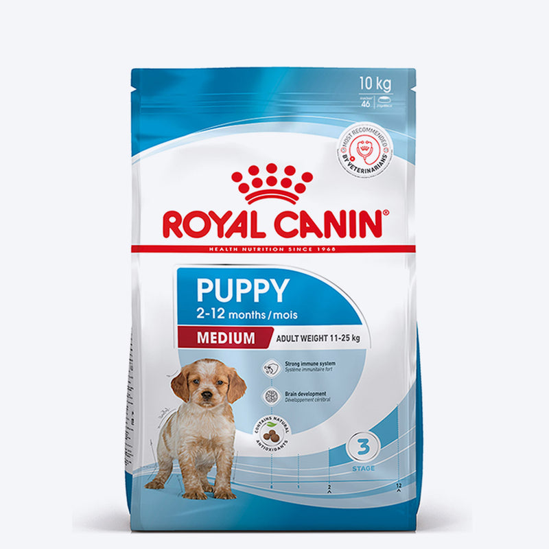 Royal Canin Medium Puppy Dry Dog Food - Heads Up For Tails