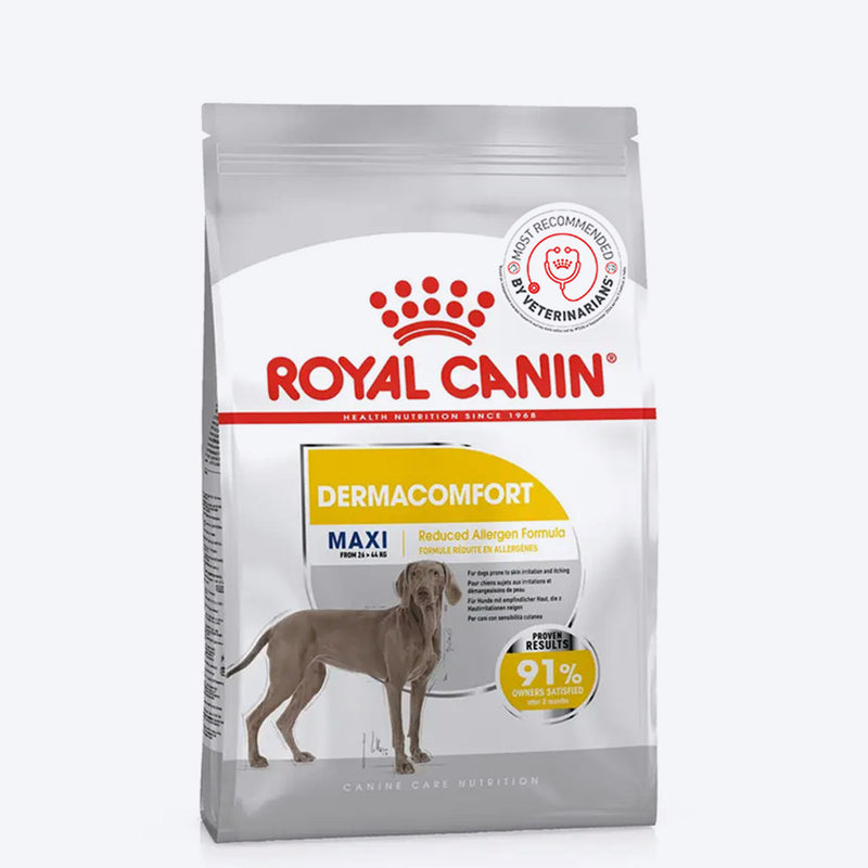 Royal Canin Maxi Dermacomfort Dry Food For Dog - 3 kg - Heads Up For Tails