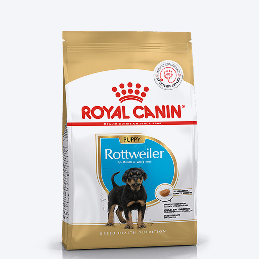 Royal Canin Rottweiler Puppy Dry Dog Food - Heads Up For Tails