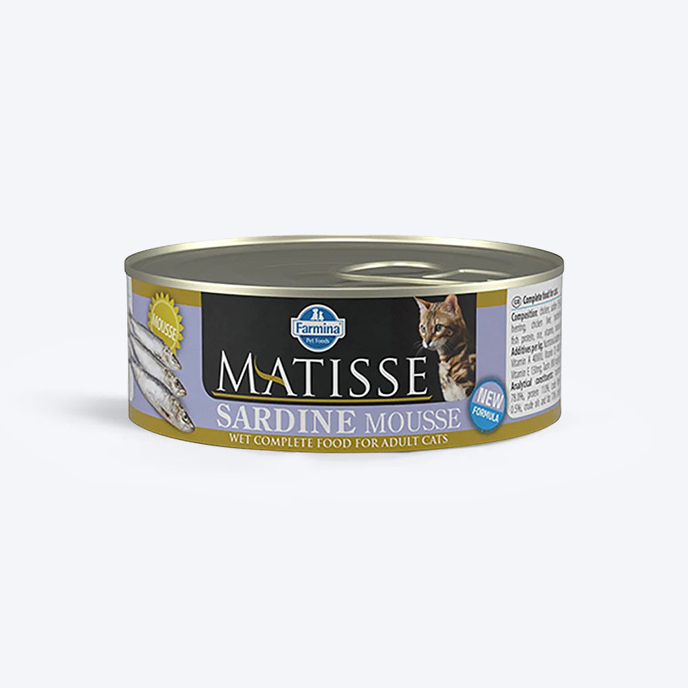Farmina Matisse Sardine Mousse Wet Cat Food - 85 g - Heads Up For Tails