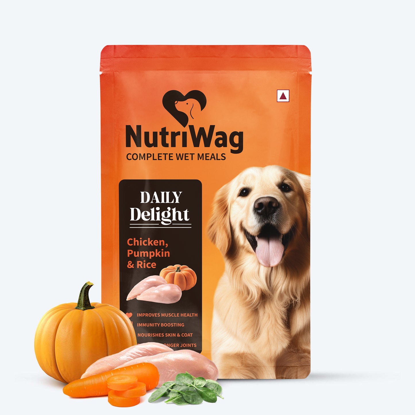 NutriWag Balanced Meals With Chicken, Rice & Vegetables For Dog - 300g