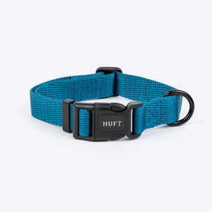 HUFT Basics Dog Collar - Teal Blue - Heads Up For Tails