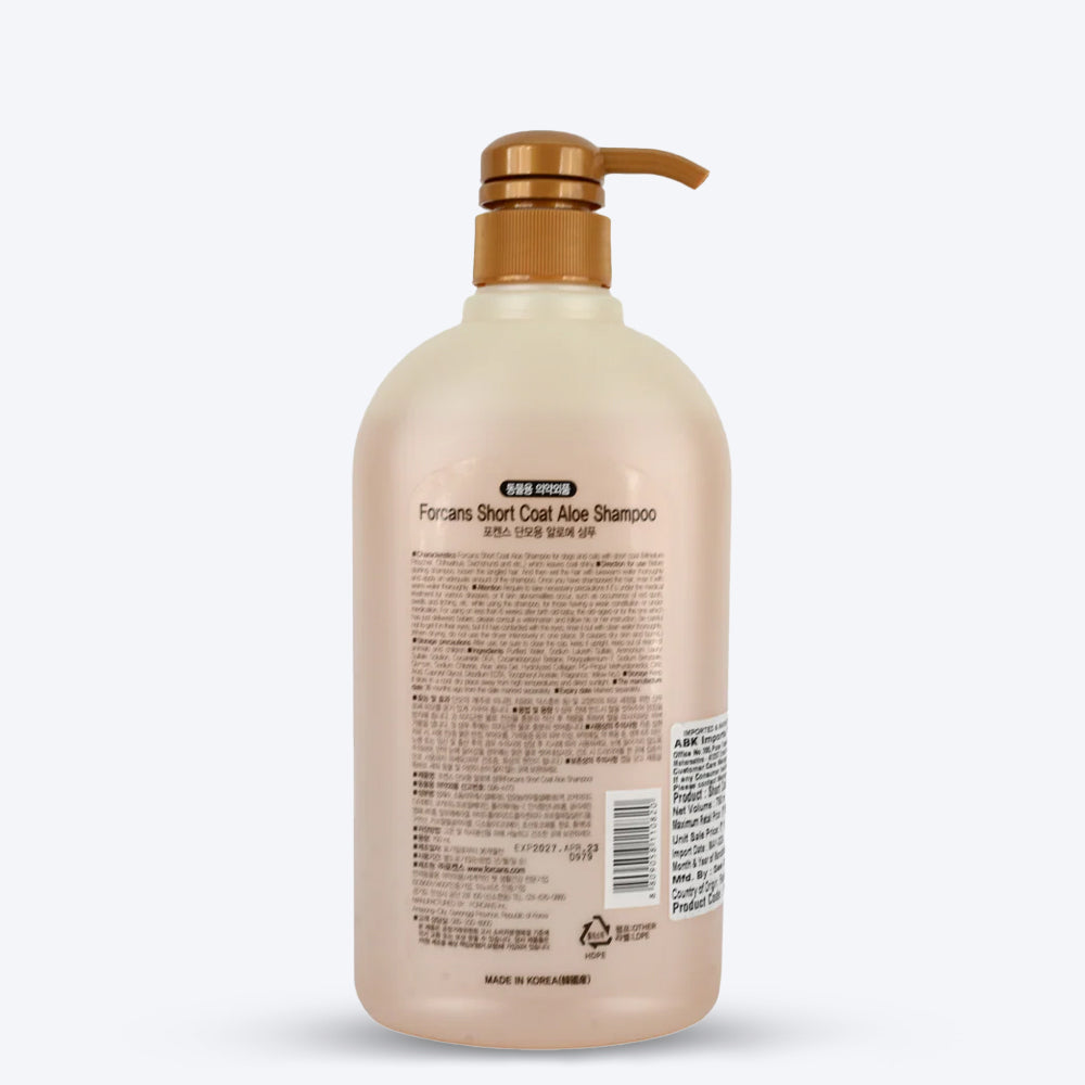 Forcans Short Coat Aloe Dog Shampoo