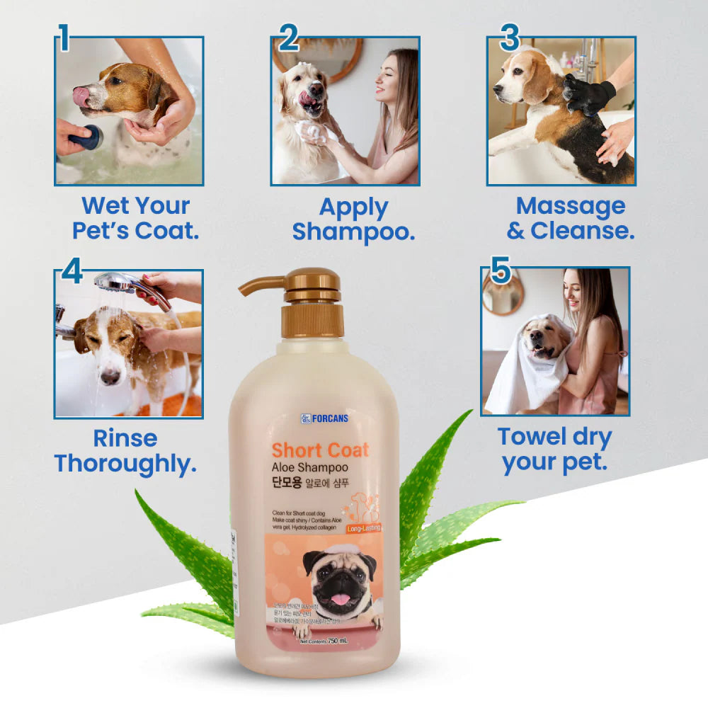 Forcans Short Coat Aloe Dog Shampoo