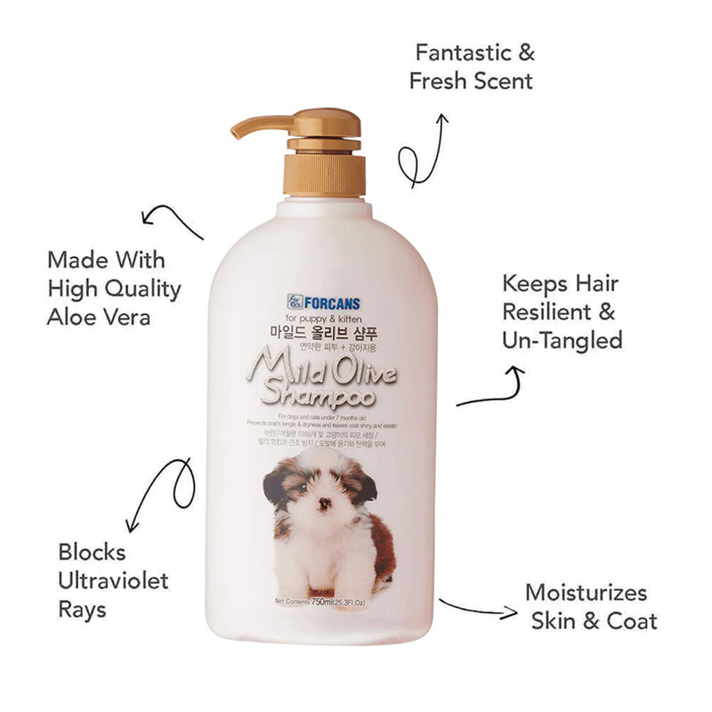 Forcans Mild Olive Shampoo for Puppies & Kitten_02