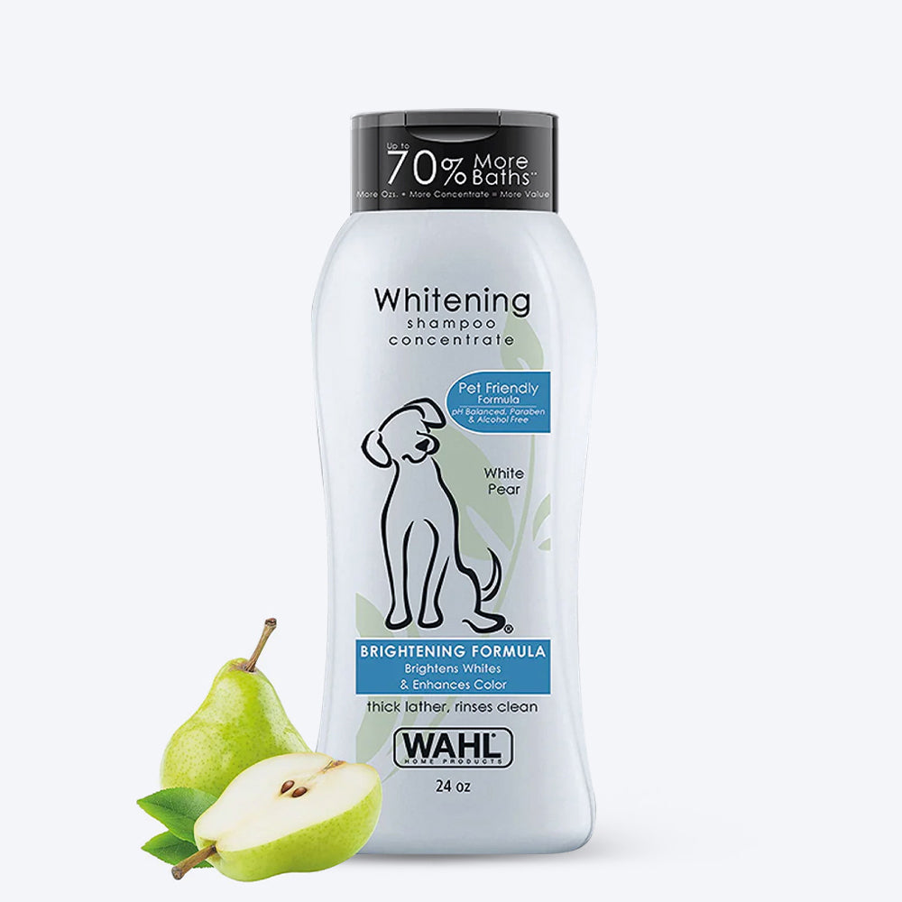 Wahl Whitening Brightening Concentrate Formula Dog Shampoo - White Pear - 700 ml - Heads Up For Tails