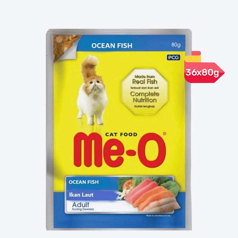 Me-O Ocean Fish in Jelly Wet Food For Cat - 80 g packs
