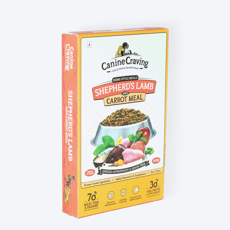 Canine Craving Shepherd's Lamb And Carrot Meal Grain Free Dog Wet Food
