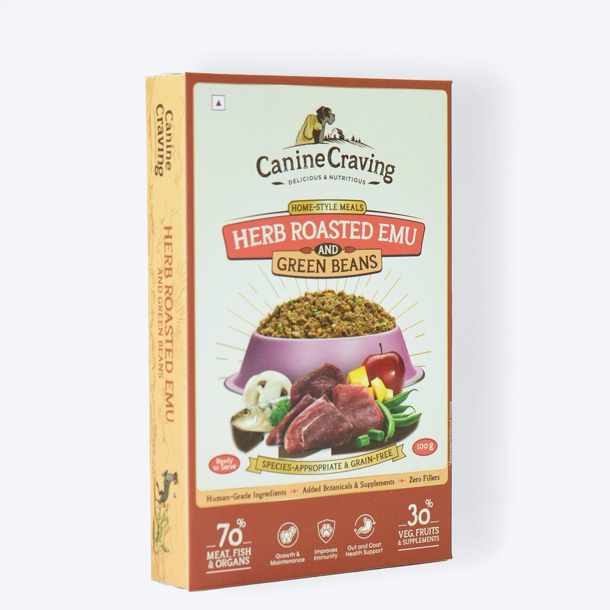 Canine Craving Herb Roasted Emu And Green Beans Grain Free Dog Wet Food