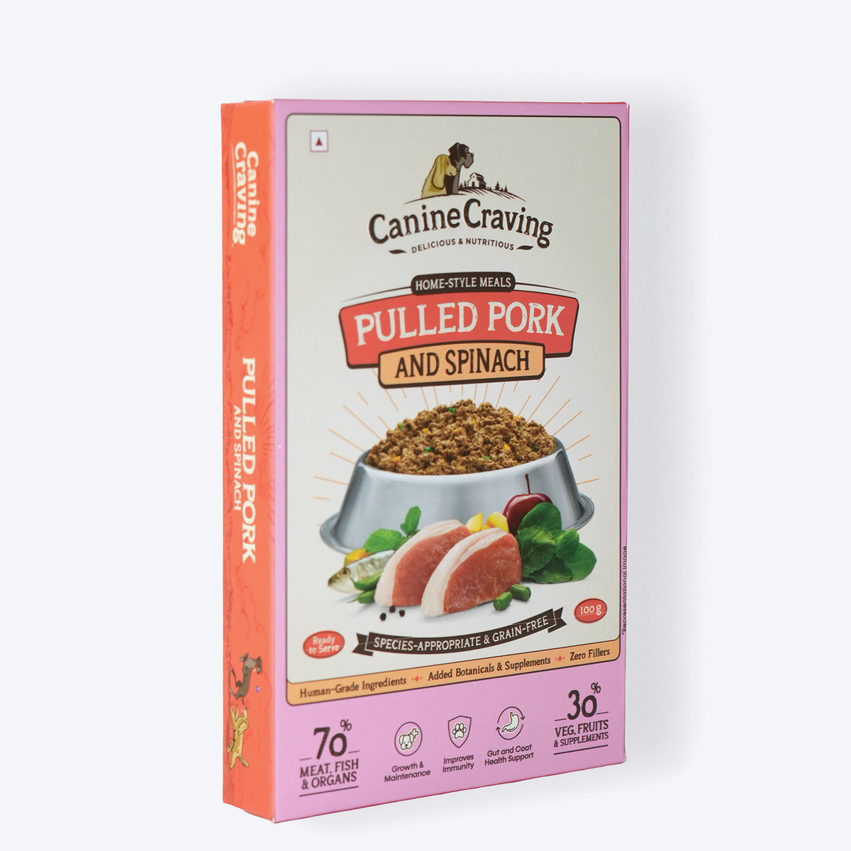 Canine Craving Pulled Pork And Spinach Grain Free Dog Wet Food