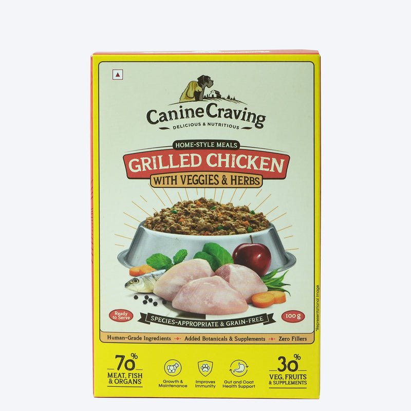 Canine Craving Grilled Chicken With Veggies & Herbs Grain Free Dog Wet Food
