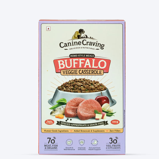 Canine Craving Buffalo Veggie Casserole Grain Free Dog Wet Food