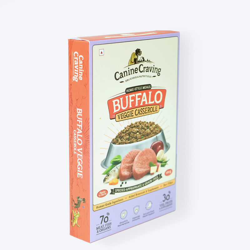 Canine Craving Buffalo Veggie Casserole Grain Free Dog Wet Food