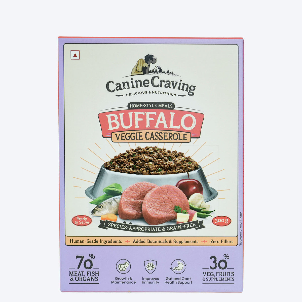 Canine Craving Buffalo Veggie Casserole Grain Free Dog Wet Food