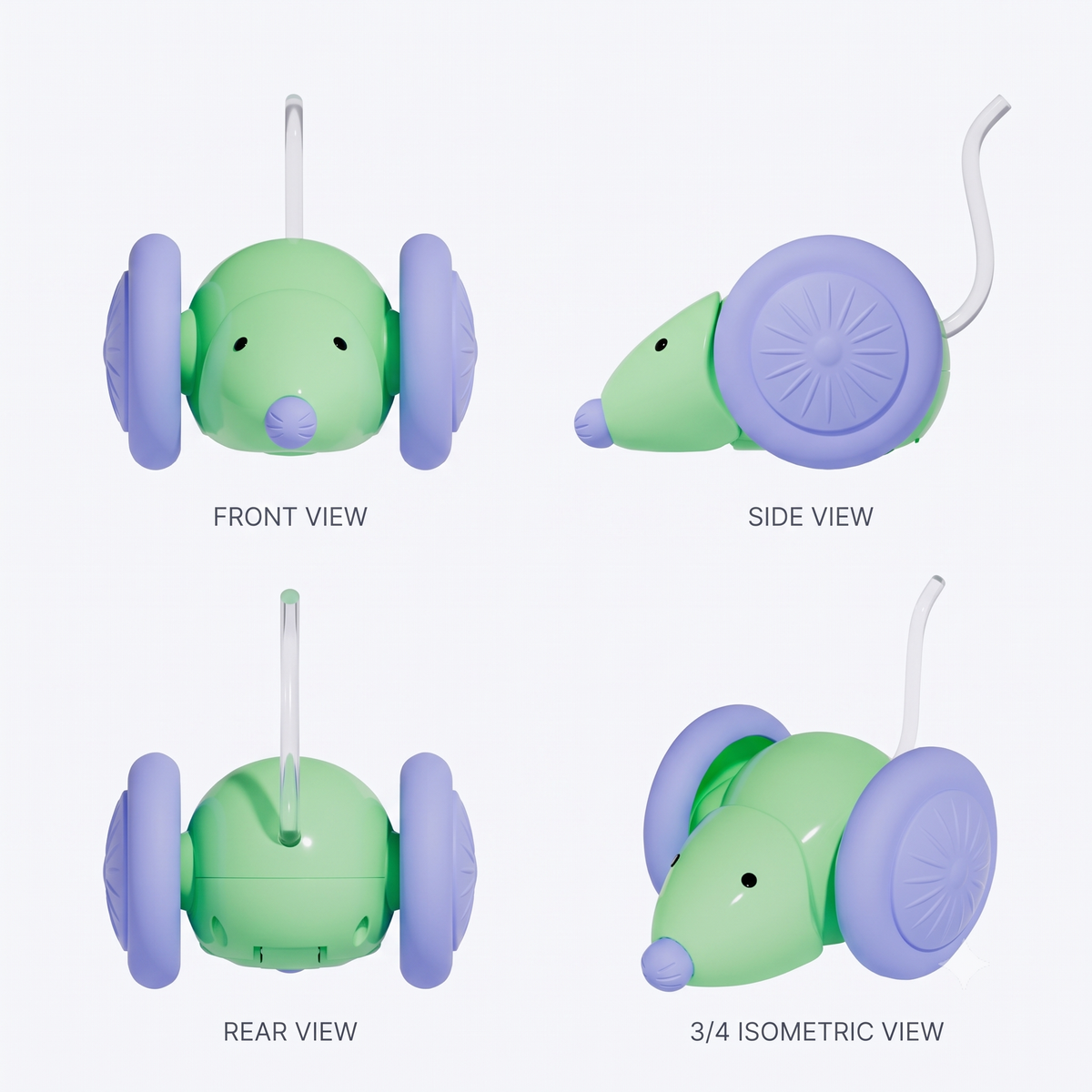 TLC Mouse Runner Interactive Battery Toy for Cat - Multicolor