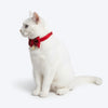 HUFT Winterberry Bow Tie With Straps For Cat - Red & Black - Heads Up For Tails
