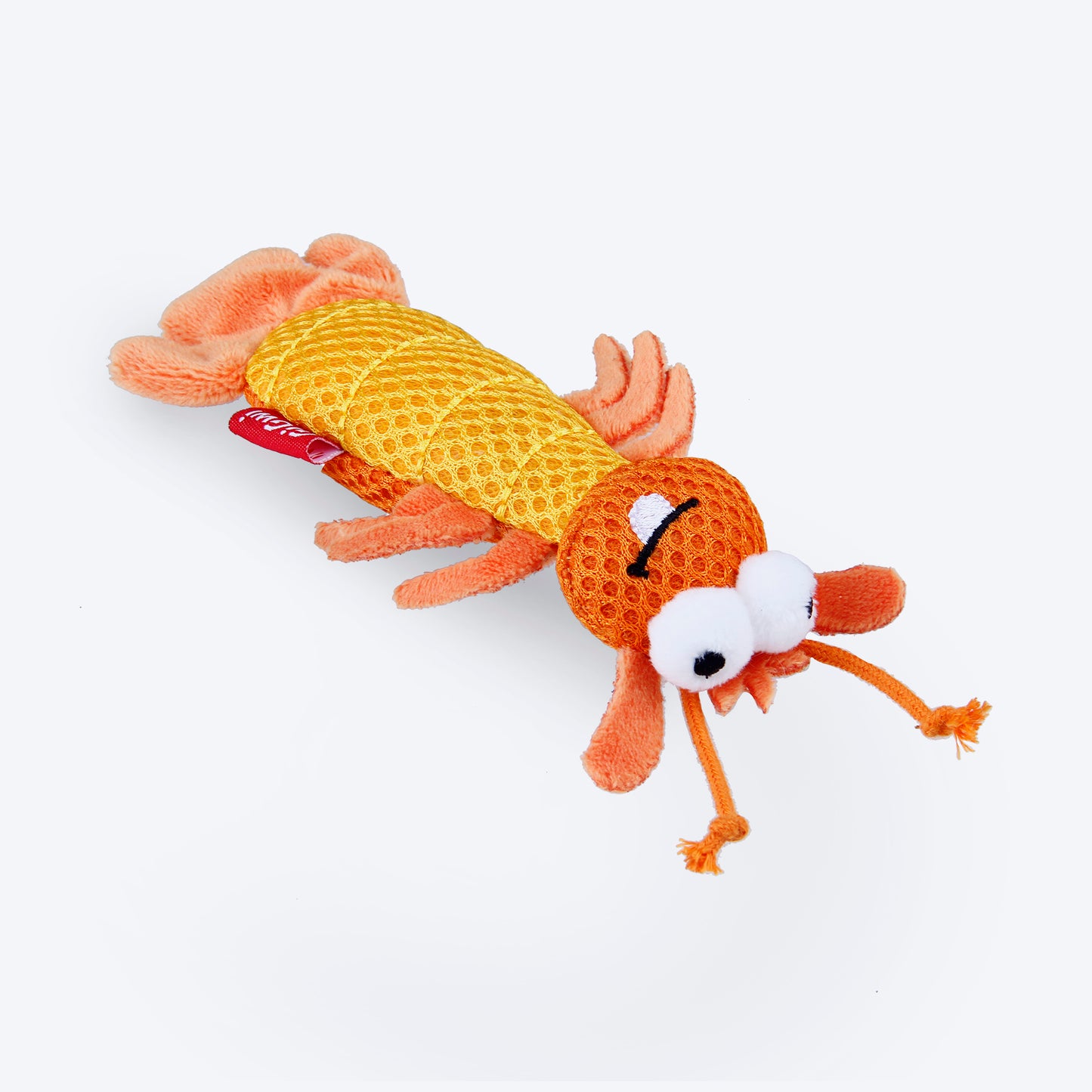 GiGwi Dental Mesh Shrimp With Catnip Interactive Cat Toy - Heads Up For Tails