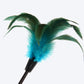 GiGwi Feather Teaser Cat Hook With Natural Hair - 60 cm - Blue - Heads Up For Tails