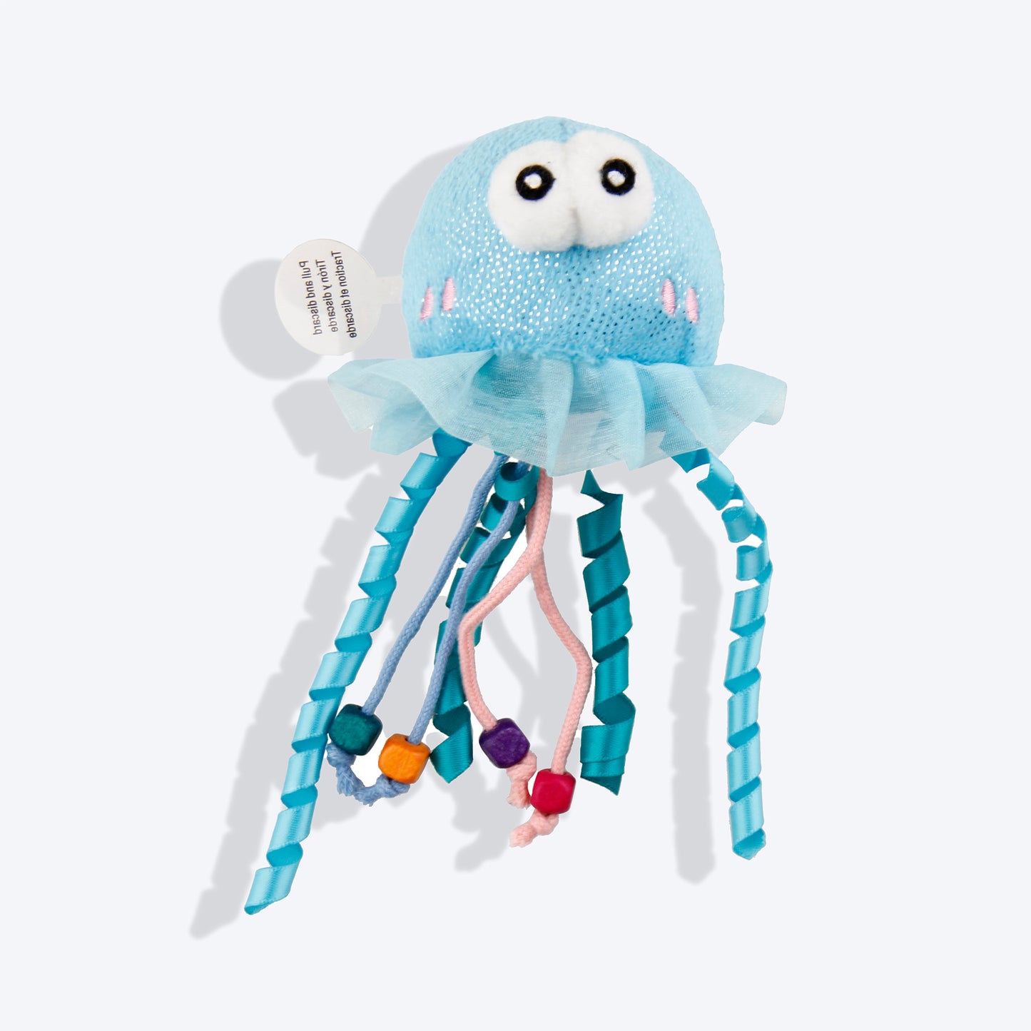 GiGwi Shining Friends Jellyfish With LED Light And Catnip Inside Toy For Cats - Heads Up For Tails