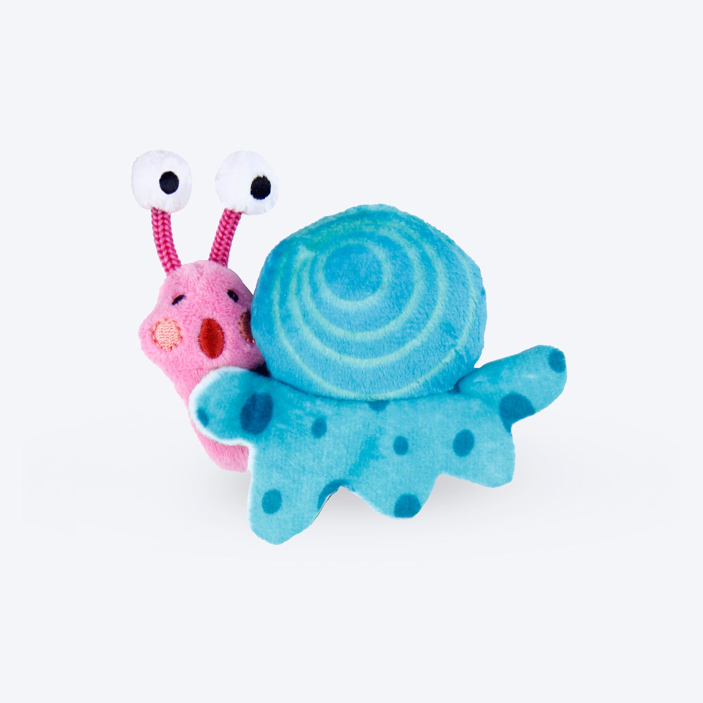 GiGwi Shining Friends Snail with Activated LED Light & Catnip Inside - Heads Up For Tails