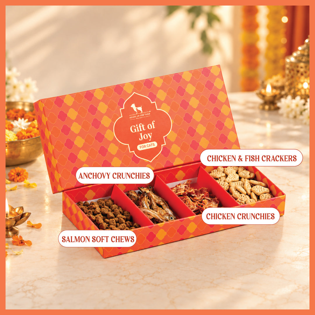 HUFT Gift Of Joy Diwali Treats Box For Cat - 105 gm