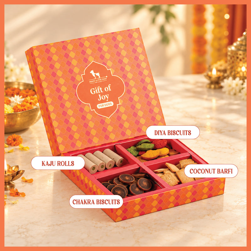 HUFT Gift Of Joy Diwali Treats Box For Dog - 236 gm