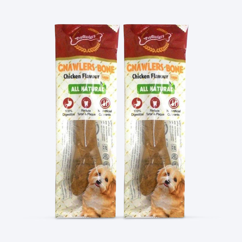 Gnawlers Bone Dog Treats - Chicken Flavour - Large - 265 g_02