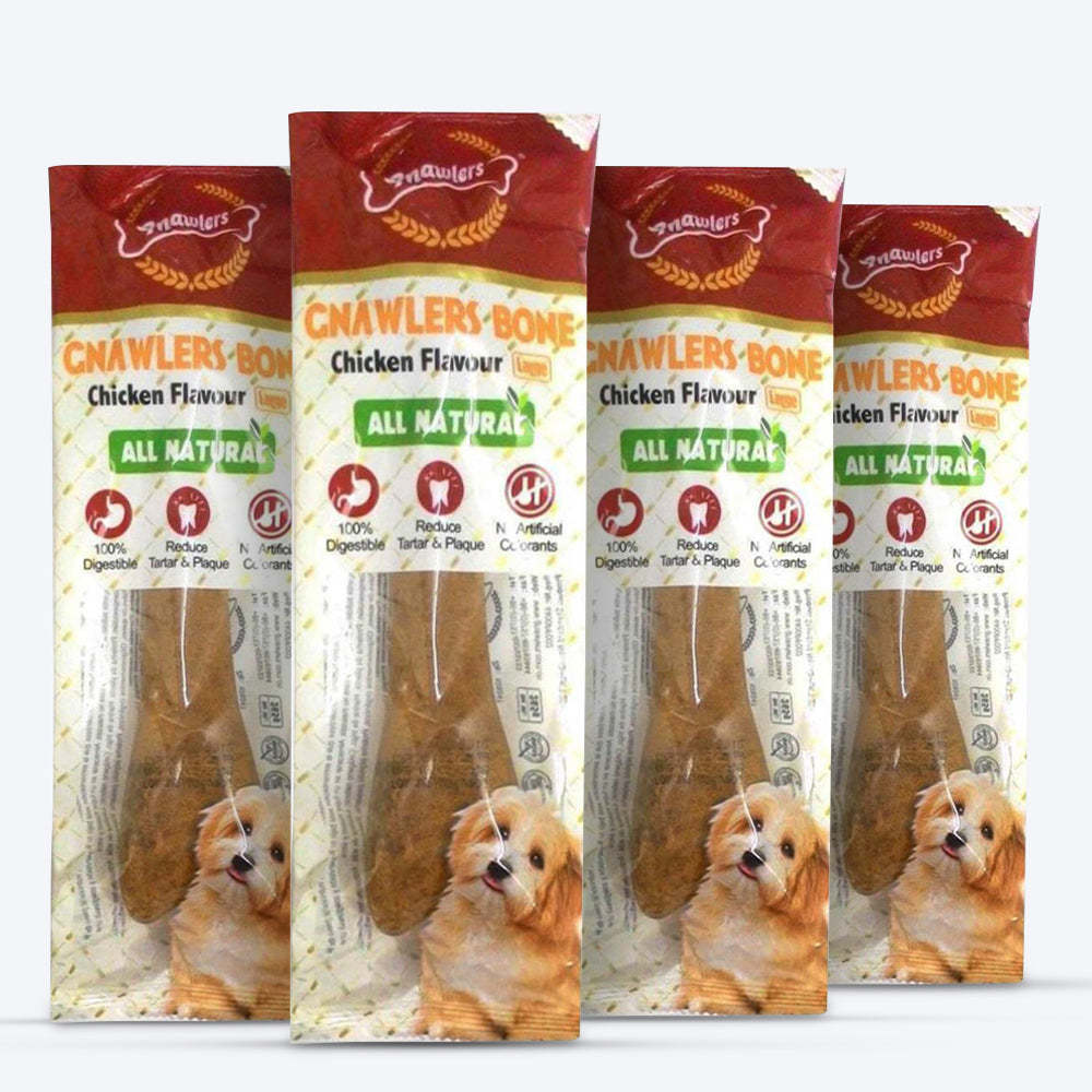 Gnawlers Bone Dog Treats - Chicken Flavour - Large - 265 g_03