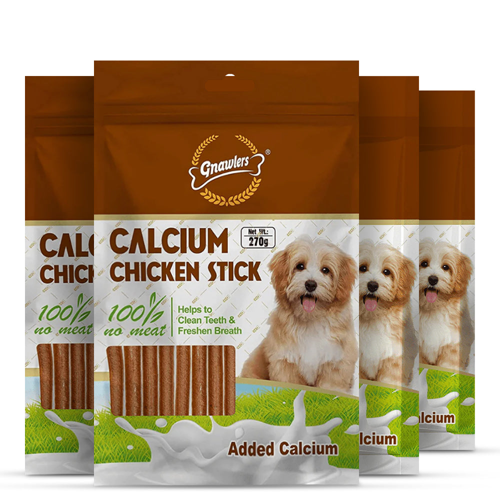 Gnawlers Calcium Chicken Stick Dog Treats 270 g