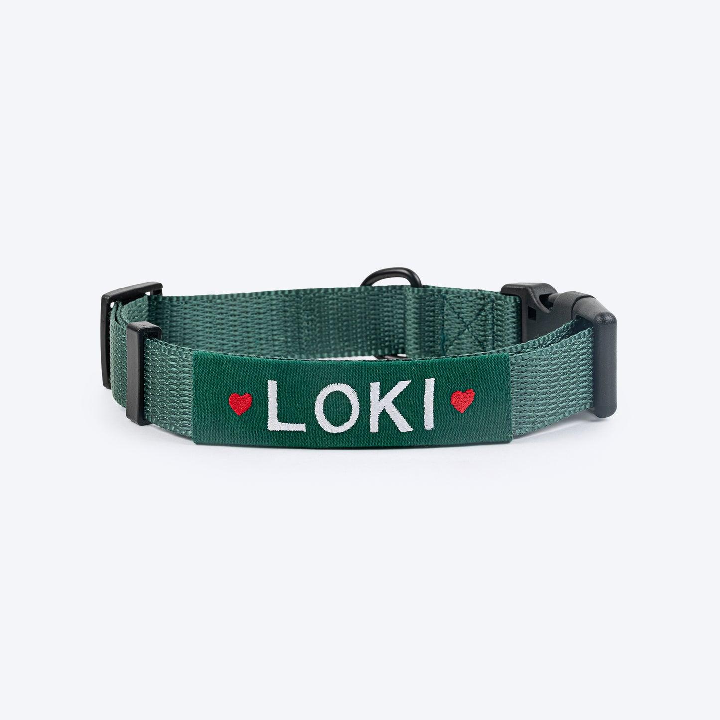 HUFT Personalised Classic Dog Collar - Green