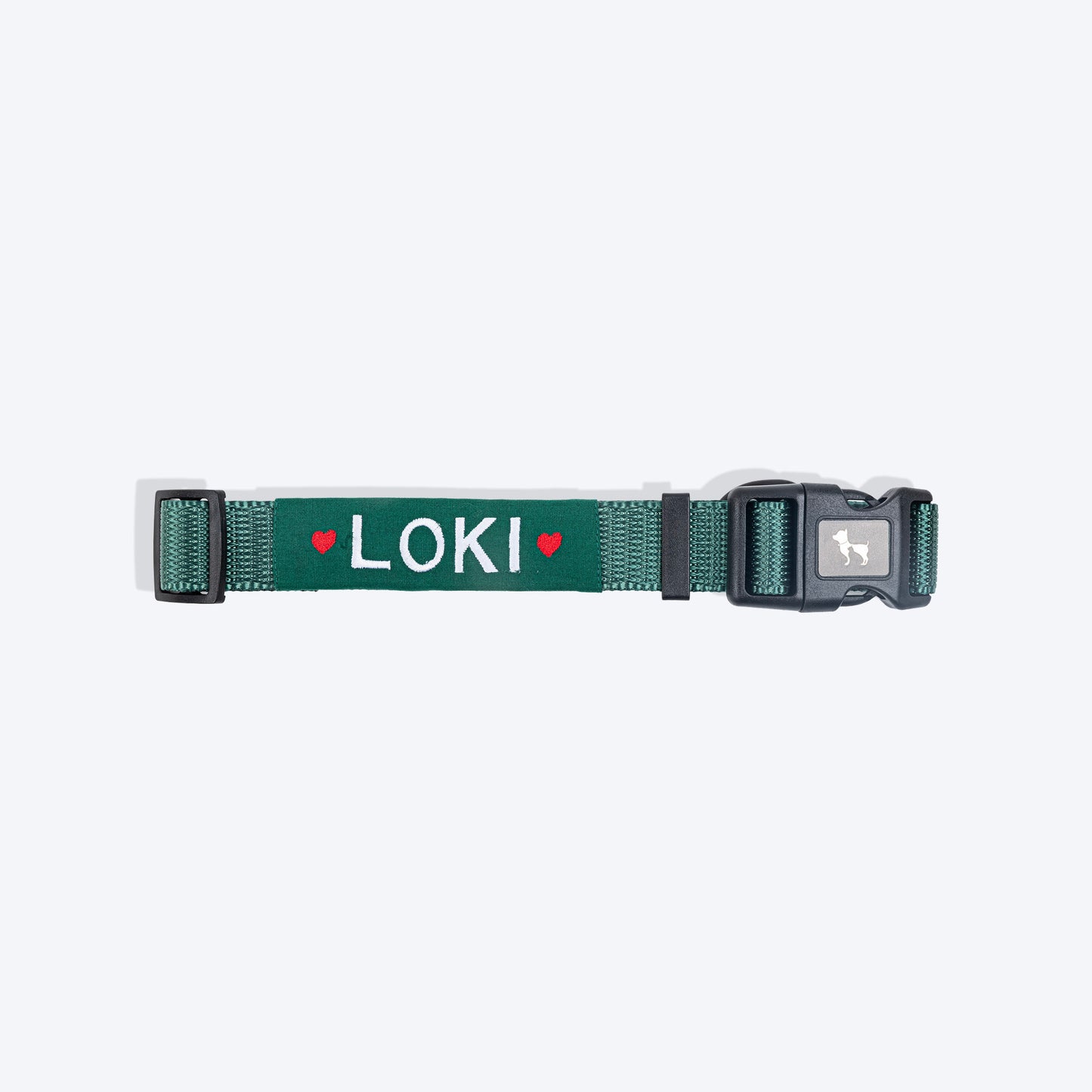 HUFT Personalised Classic Dog Collar - Green