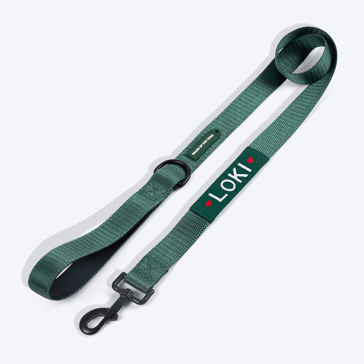 HUFT Classic Personalised Dog Leash - Green