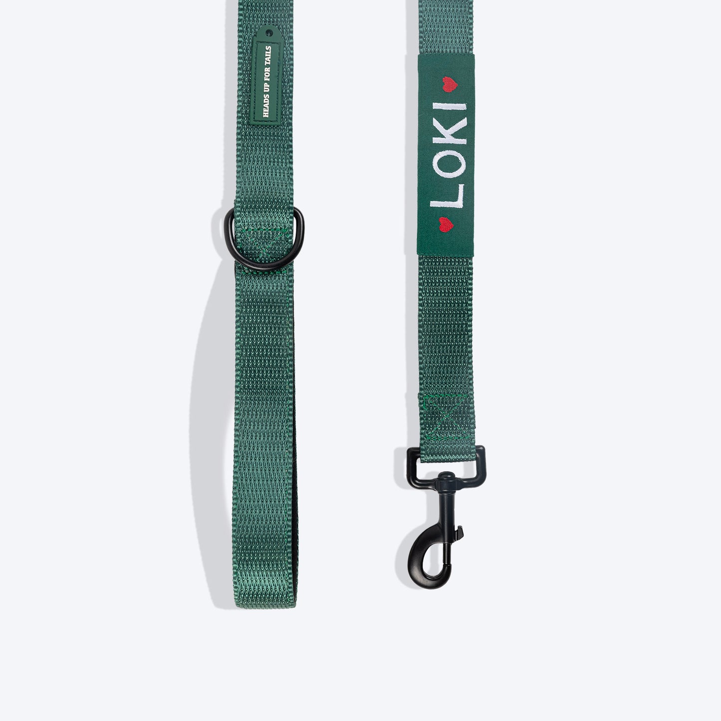 HUFT Classic Personalised Dog Leash - Green