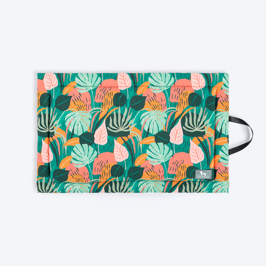 HUFT Garden Of Love Mat For Dog & Cat - Green - Heads Up For Tails