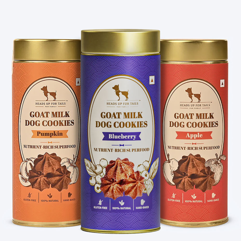 HUFT All In One Goat Milk Cookies Combo - 200g Each - Heads Up For Tails