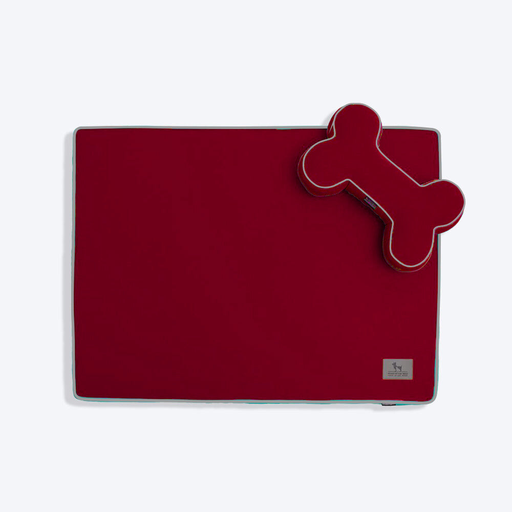 HUFT Made To Order Orthopaedic Dog Bed (Free Bone Cushion) - Maroon