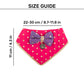 HUFT Desi Glam Bow Scarf For Cat & Puppy - Pink & Purple - Heads Up For Tails