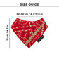 HUFT Super Sitara Scarf For Cat & Puppy - Red - Heads Up For Tails