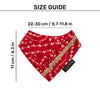 HUFT Super Sitara Scarf For Cat & Puppy - Red - Heads Up For Tails