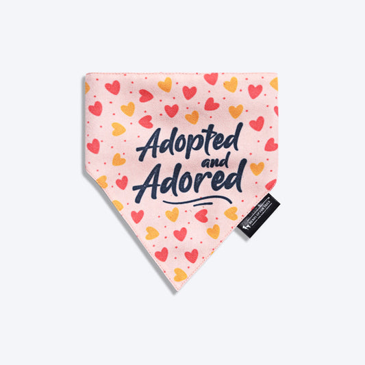 HUFT Adopted And Adored Dog Bandana - Heads Up For Tails