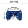 HUFT Bandhani Breeze Scarf For Dog & Cat - Blue - Heads Up For Tails