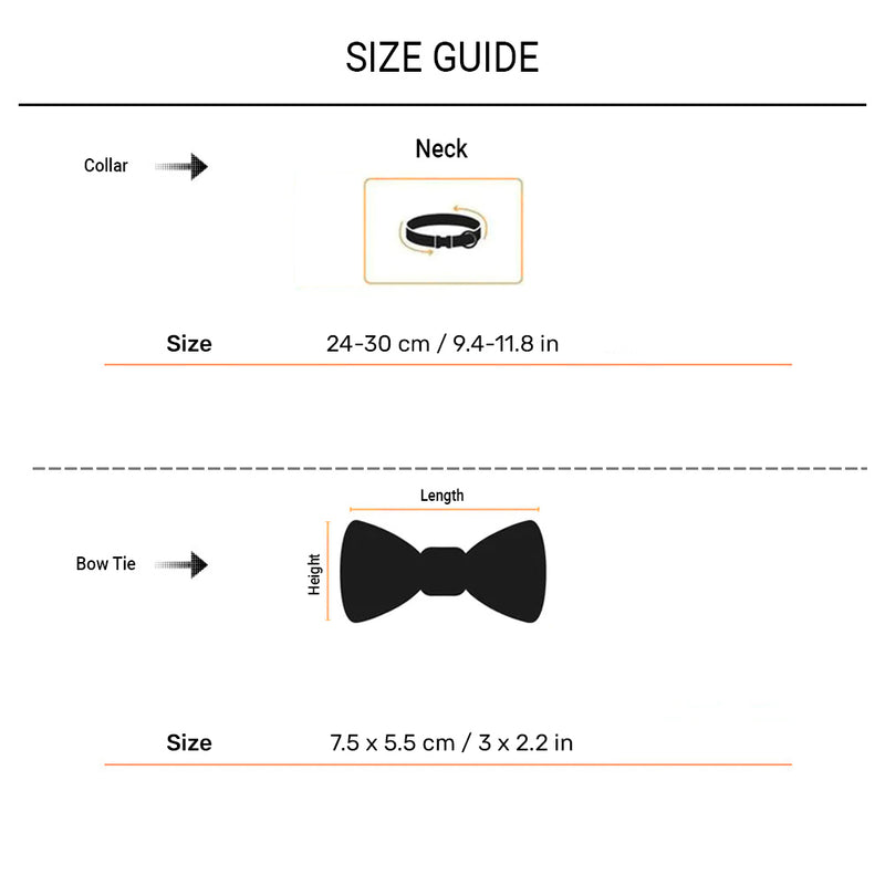 HUFT Brocade Dazzle Bow Tie With Strap For Cat - Purple - Heads Up For Tails
