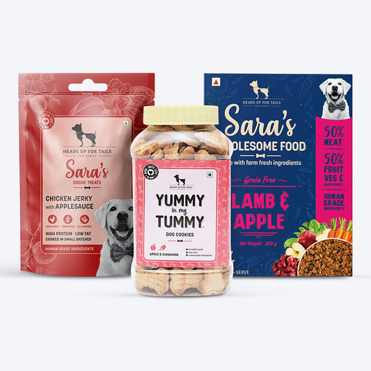 HUFT Apple Crunch Mix - Sara’s Fresh Food, Treats & Vegetarian Biscuits - Heads Up For Tails