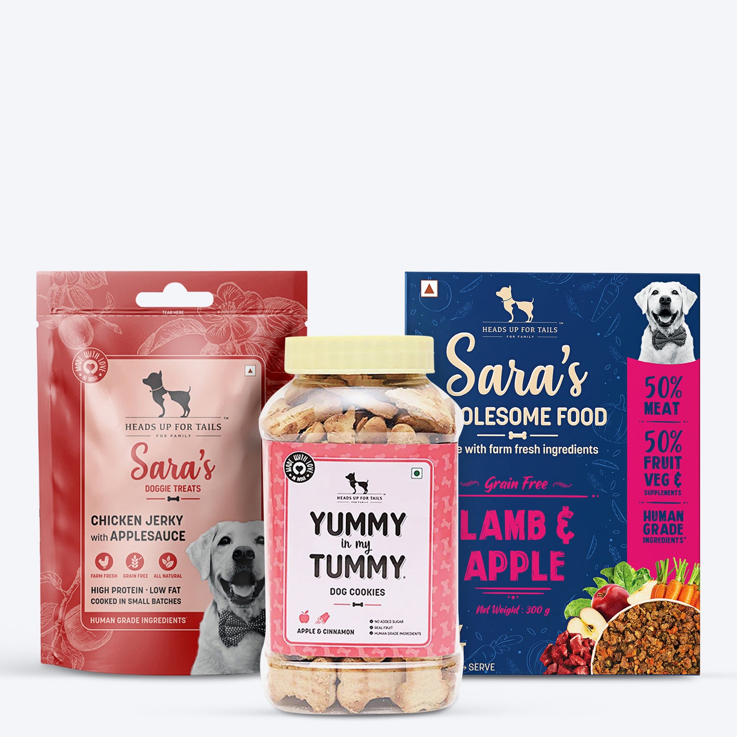 HUFT Apple Crunch Mix - Sara's Fresh Food, Treats & Vegetarian Biscuits - Heads Up For Tails