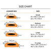 HUFT EasyStep Herring Lounger Bed For Dog - Orange & Blue