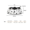 HUFT Fishy Paws Printed Melamine Bowl With Steel Insert For Cat - White - Heads Up For Tails
